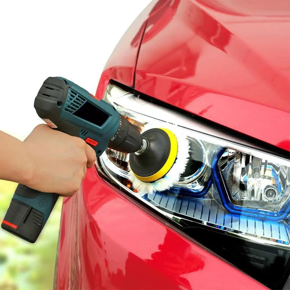 4-Inch Wool Polishing Pad Kit for Car Waxing & Paint Correction