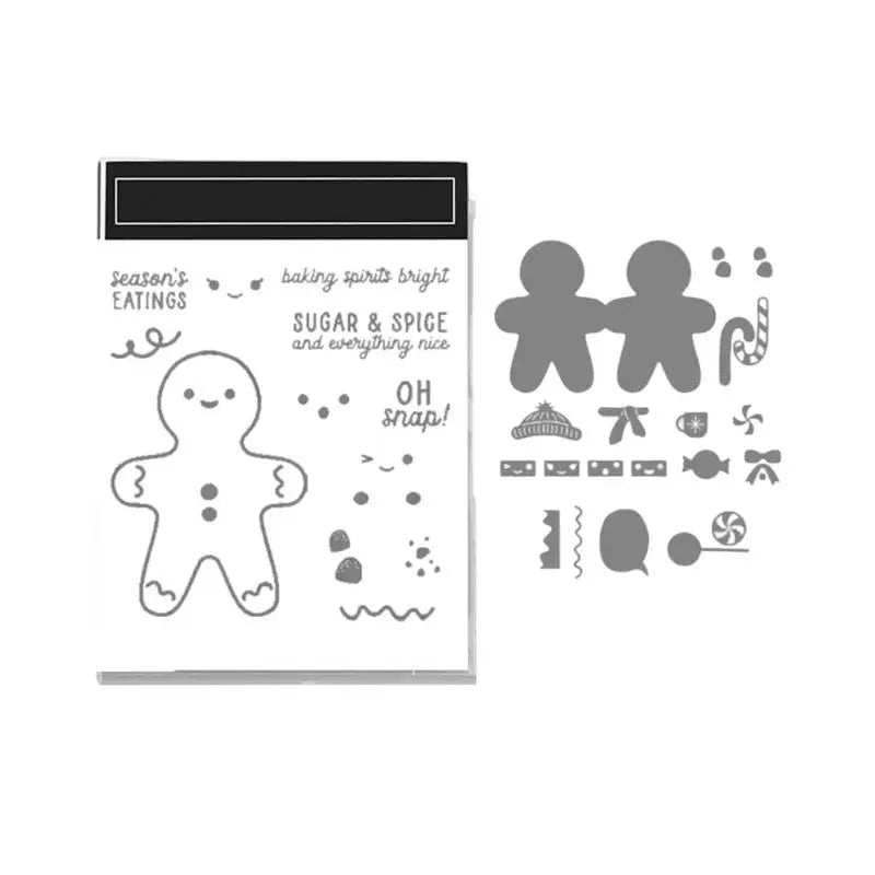 Christmas Carbon Steel Cutting Die & Stamp Set – DIY Crafts