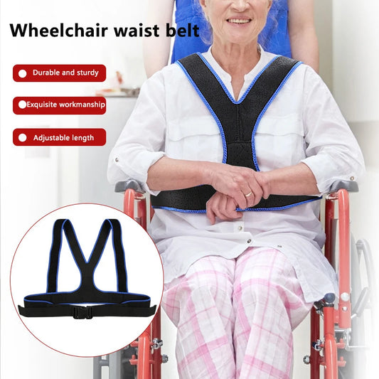 Wheelchair Fall Prevention Safety Seat Belt Shoulder Fixing Straps Nursing Band For Elderly Patients Harness Brace Support Vest Peaceful Pleasures Health and Wellness