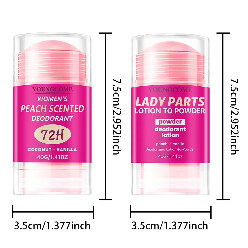 Body Odor Remover Antiperspirant Stick Peach Deodorant Underarm Removal For Women Man Honey Peach Stick Deodorant Stick 40g Peaceful Pleasures Health and Wellness