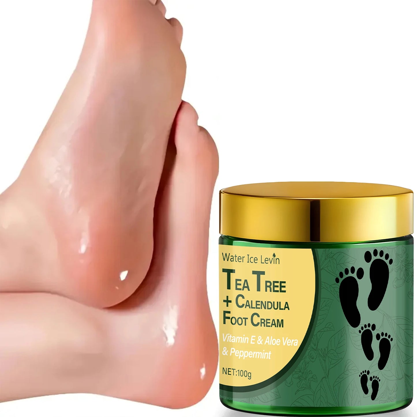 Tea Tree & Calendula Foot Cream | Vitamin E & Aloe Vera 100g