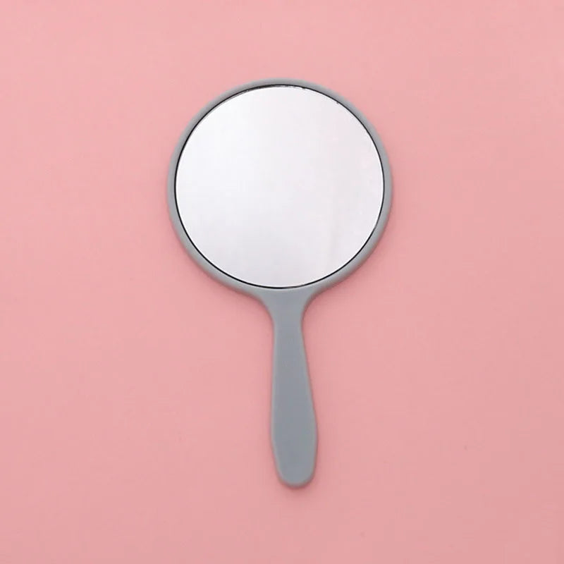 Handheld Round Makeup Mirror | Portable Vanity Mirror Gift