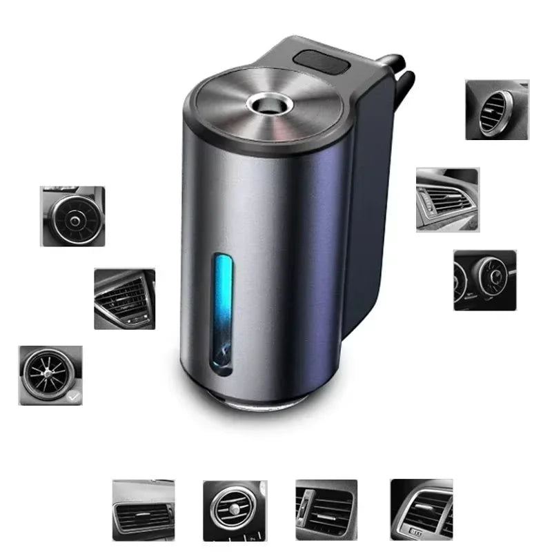 Car Essential Oil Diffuser Electric Waterless Aroma Diffuser Scent Machine For Removing Odors Auto Interior Car Accessories Peaceful Pleasures Health and Wellness