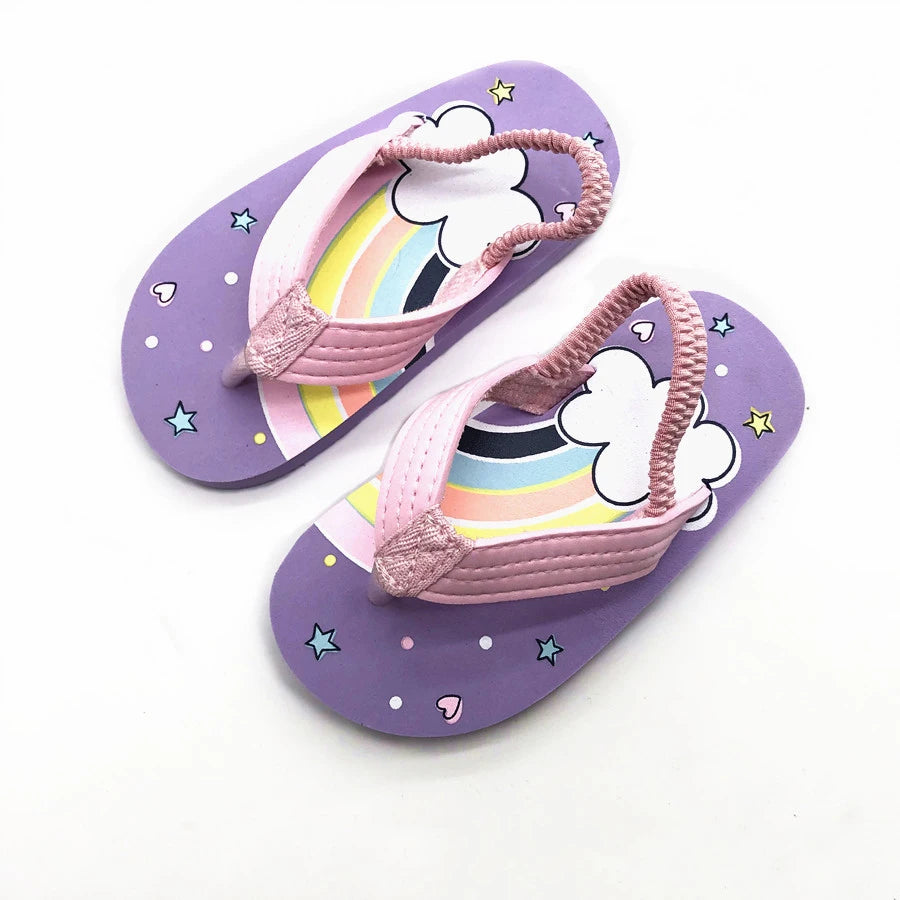 Kids Summer Flip Flop Sandals | Soft EVA Beach Shoes Boys Girls