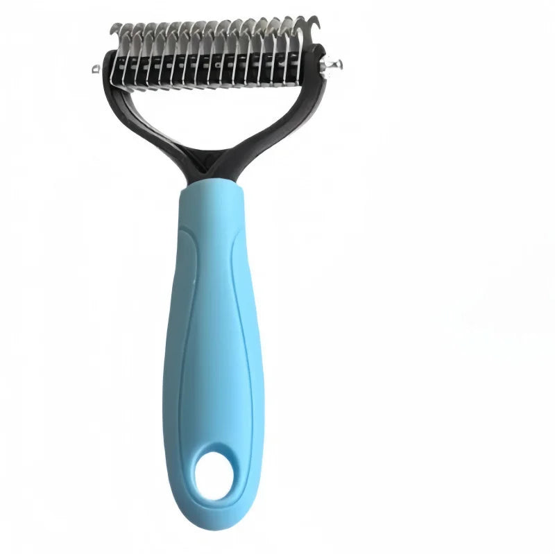 Pet Dematting Comb | Dog & Cat Grooming Brush All Coat Types