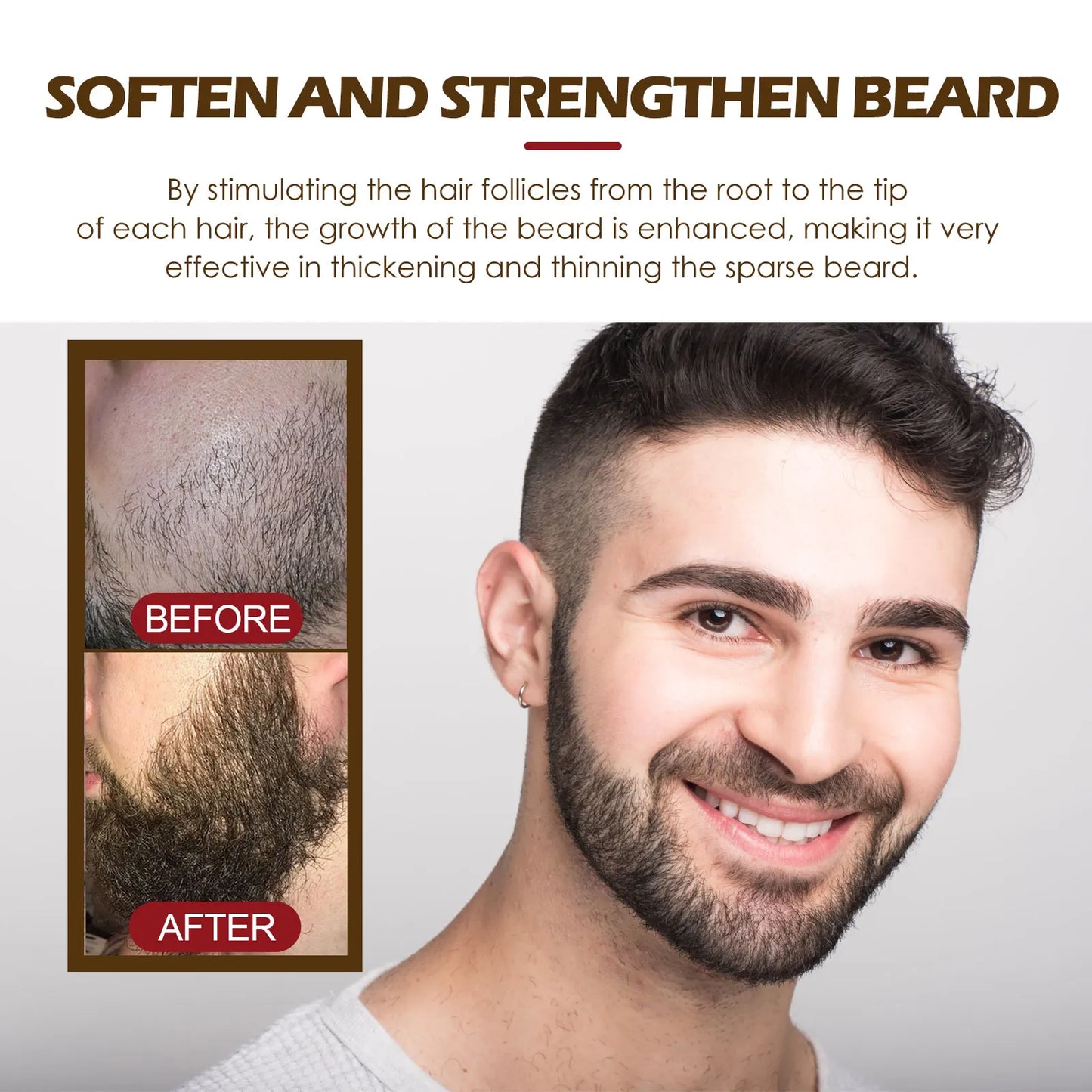 East Moon Beard Growth Oil – Grapeseed & Ginger Root 60ml