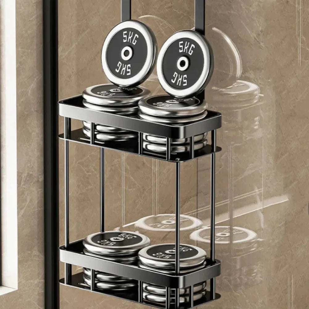 Over The Door Shower Caddy – Double Layer Bathroom Storage Rack