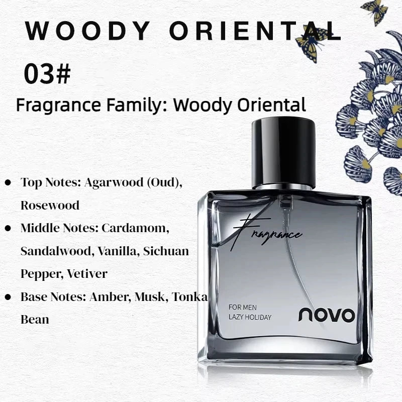 Business Men's Perfume Lasting Fragrance Fresh Temptation Natural Wood Fragrance Holiday Date Highend Gift For Boyfriend Perfume Peaceful Pleasures Health and Wellness 03 WOODY ORIENTAL