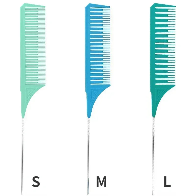 Hair Styling Combs, Tailed Comb Set, Coloring Dyeing Comb, Salon Tool, Sectioning Highlighting Weaving Cutting Comb, 3pcs Peaceful Pleasures Health and Wellness D