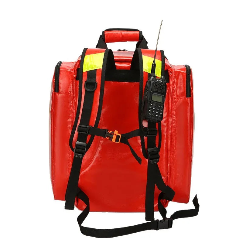 Large Capacity Waterproof and Sturdy Nylon PVC Emergency Backpack Medical Emergency Backpack Peaceful Pleasures Health and Wellness