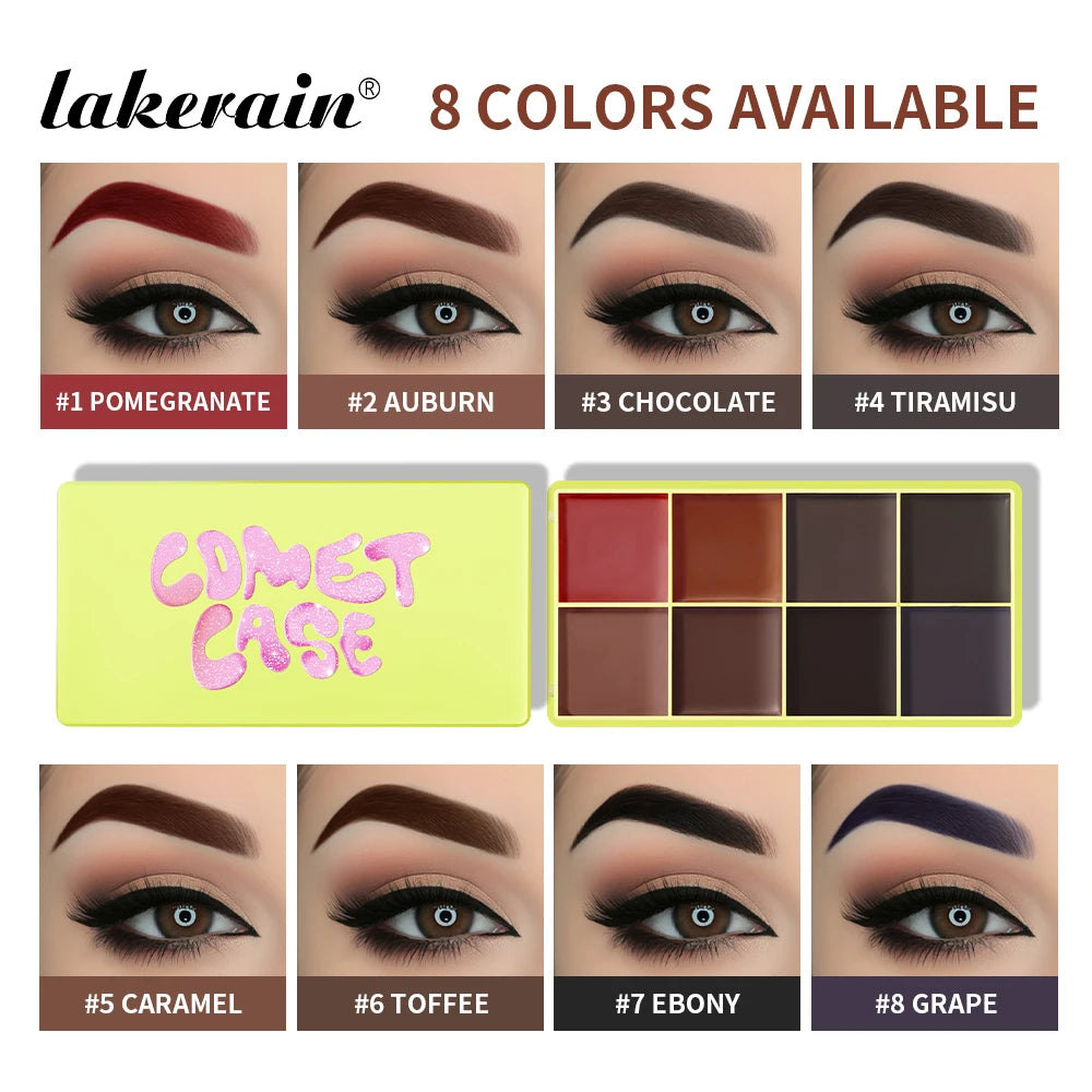 8Colors Cream Highlighter Palett Face Brighten Highlighter Blush&Contouring Shimmer Concealer Cream Makeup Tool Cosmetics Peaceful Pleasures Health and Wellness brow palette