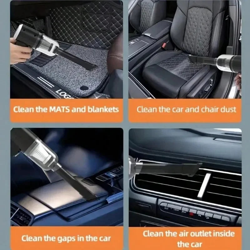 USB Rechargeable Portable Vacuum – Car & Home 5500Pa Suction