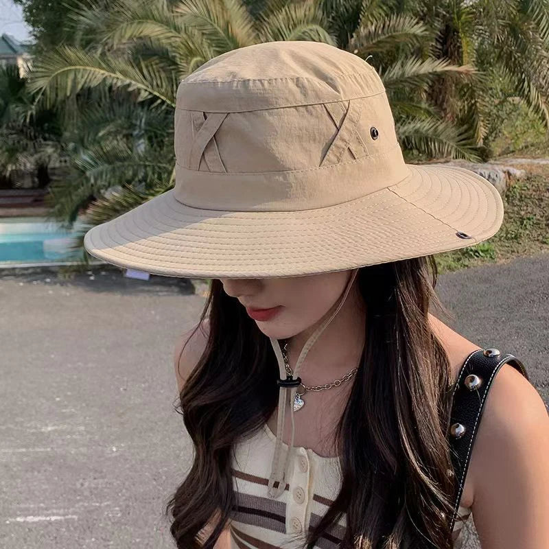 Wide Brim Unisex Bucket Sun Hat – Fishing, Hiking & Outdoor