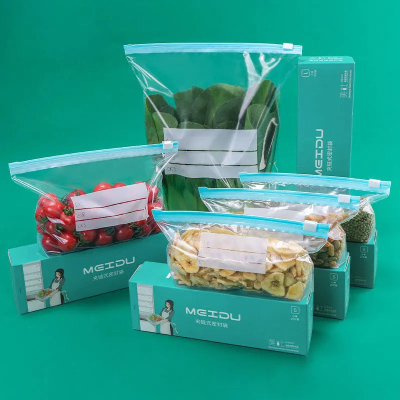 Resealable Zip Storage Bags Variety Pack – 50pcs Assorted Sizes Food Storage Bags Peaceful Pleasures Health and Wellness