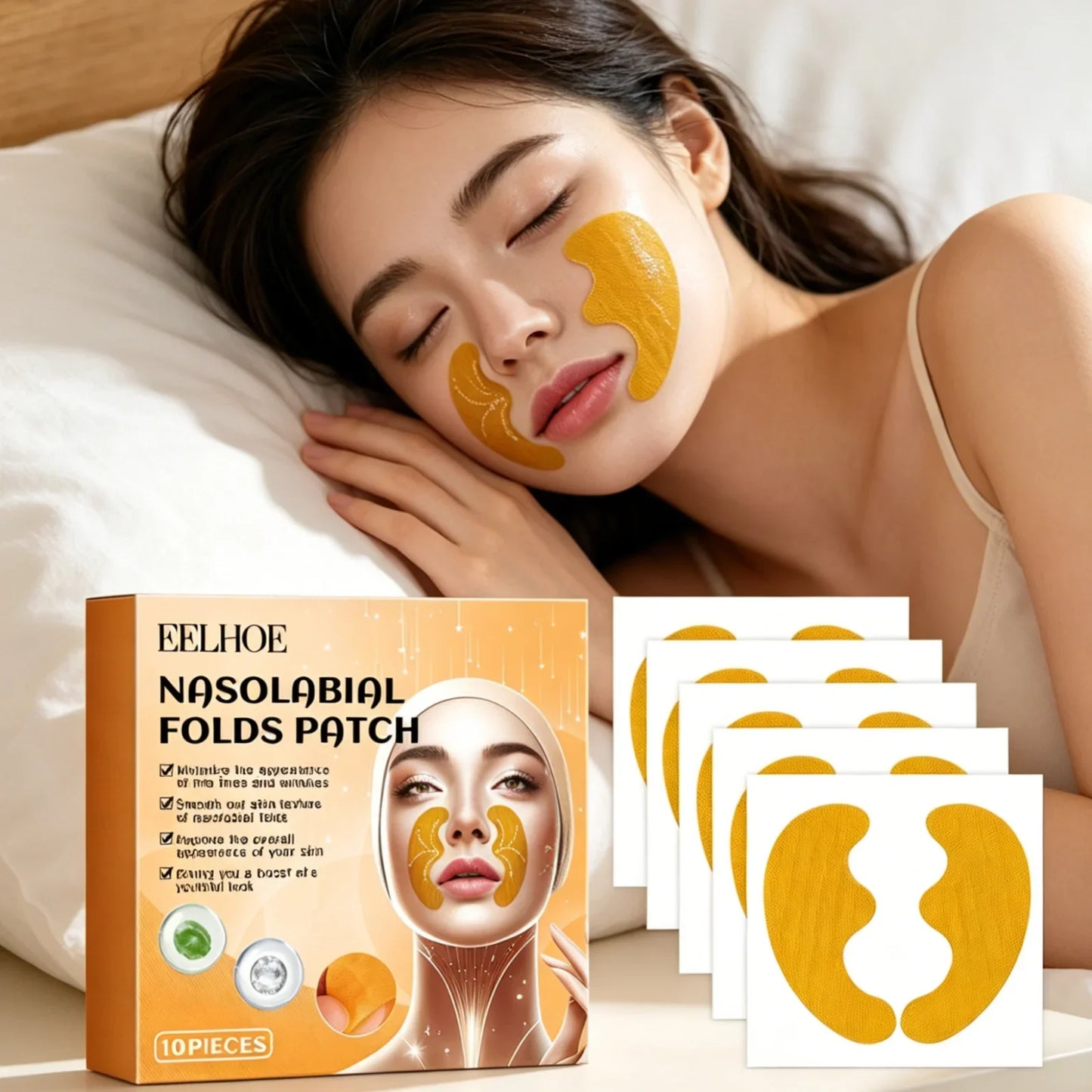 EELHOE Nasolabial Fold Patches – Anti-Wrinkle & Skin Firming