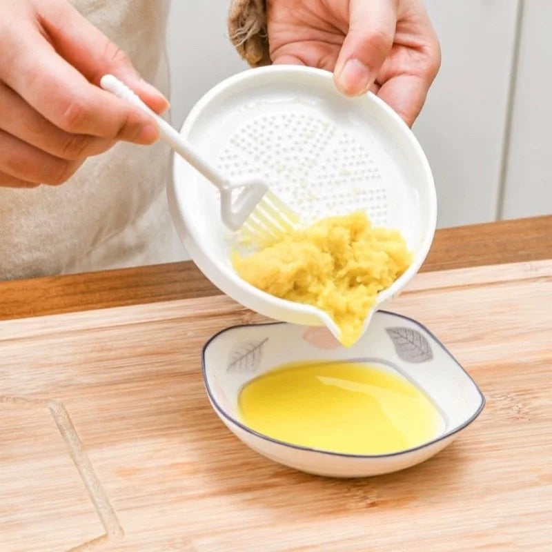 New Kitchen Ceramic Ginger Grater Tool Hand Grinder Garlic Masher Portable Carrot Ginger Grinding Kitchen Tool With Brush Tools Peaceful Pleasures Health and Wellness
