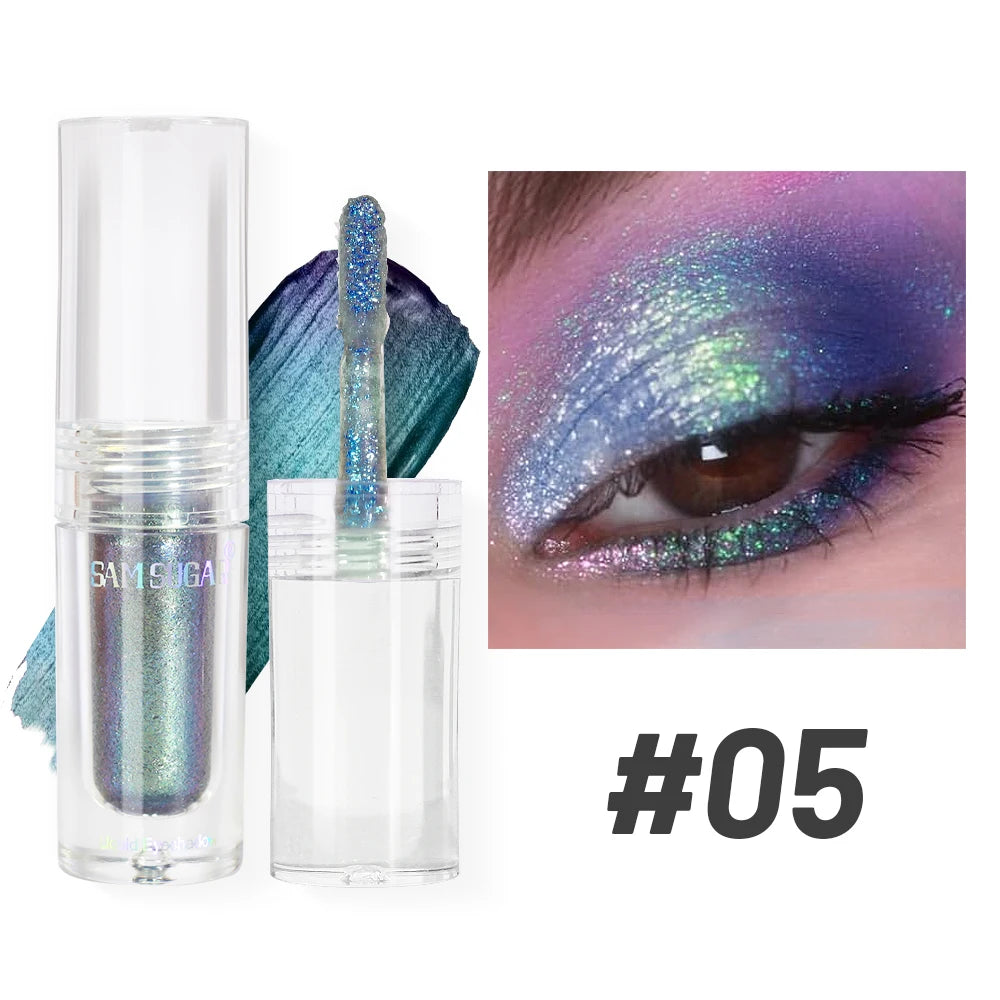 Chameleon Pearlescent Liquid Eyeshadow Illusion Highlight Highlight Fine Shimmer Festival Stage Makeup Peaceful Pleasures Health and Wellness 05