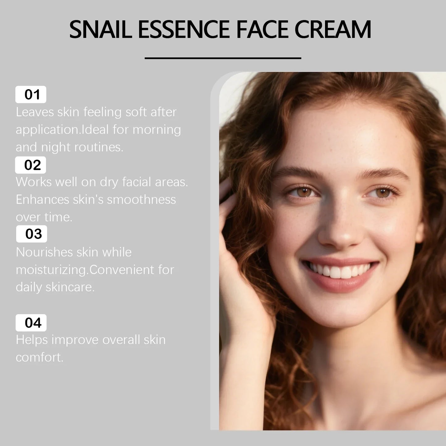 Hoygi Snail Essence Face Cream – Anti-Wrinkle & Brightening