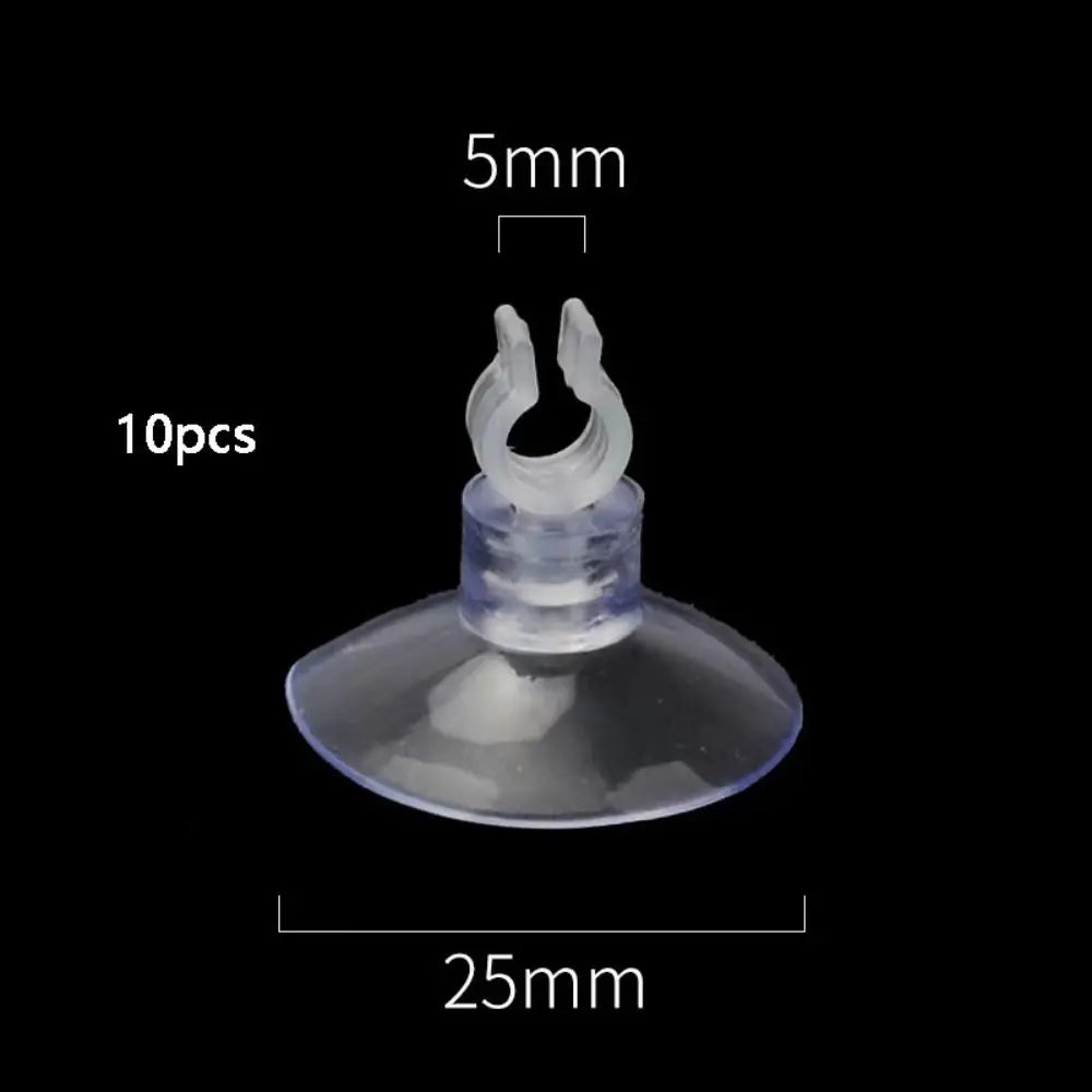 10-Pack Aquarium Suction Cups with Hook & Hose Clamp | Fish Tank