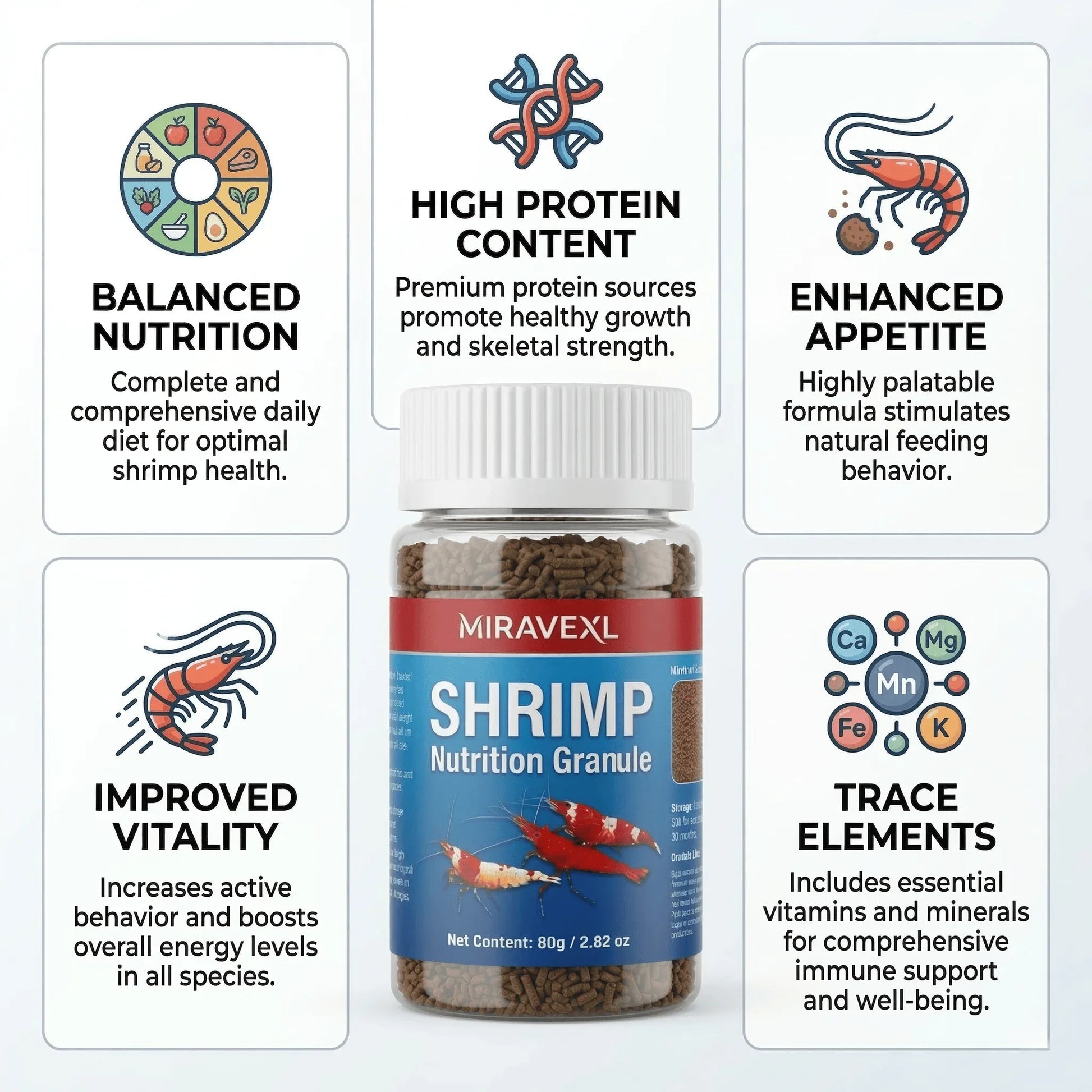 Color Enhancing Shrimp Food Nutritional Diet Aquarium Sinking Pellets Crayfish Crab Crystal Black Shell Cherry Bottom Feed Pet Peaceful Pleasures Health and Wellness