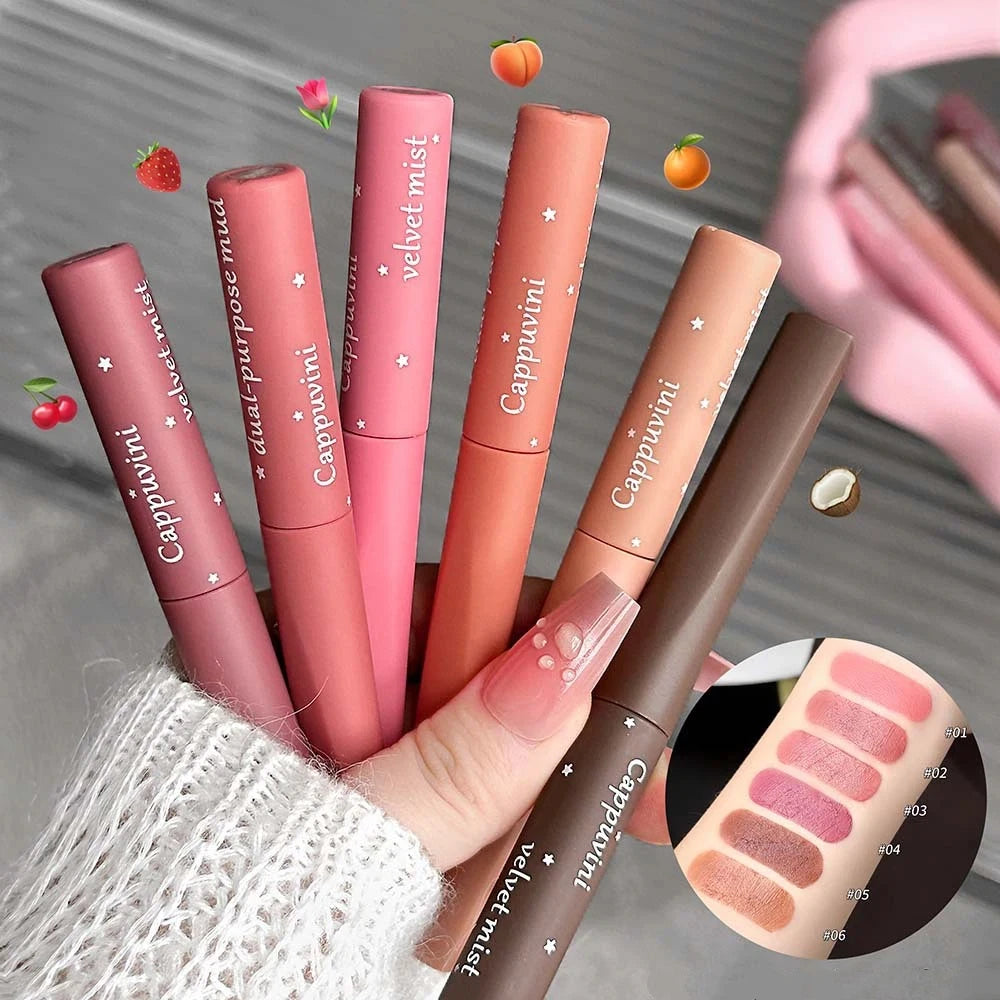 Velvet Matte Lip & Cheek Tint | Waterproof Mousse Lipstick