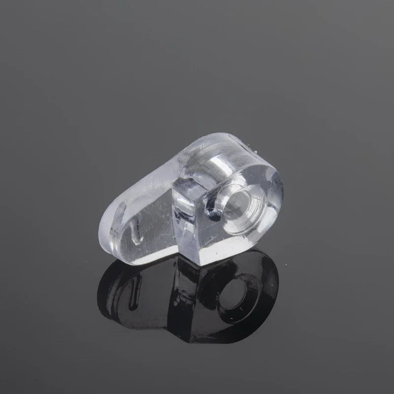 10-Pack Transparent Glass Retainer Clips – Cabinet & Mirror Fix