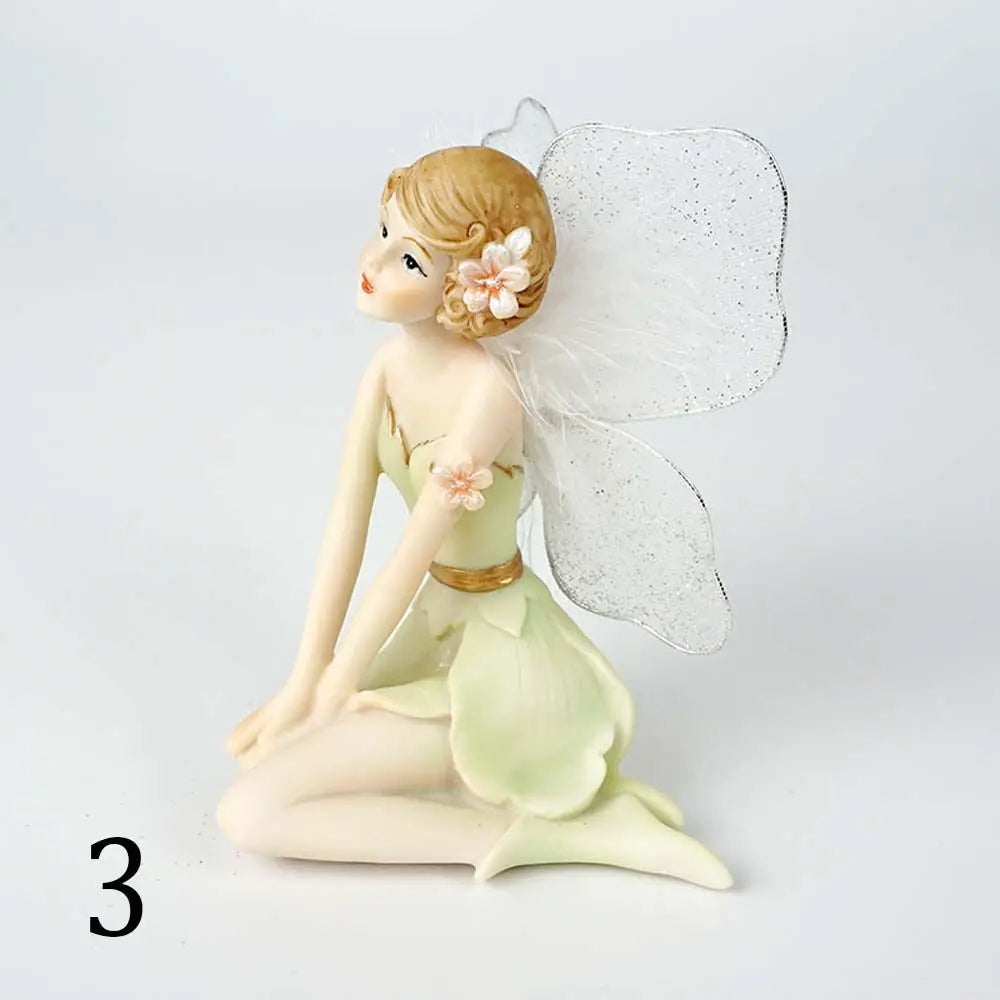 Resin Flower Fairy Angel Figurine | Handmade Home & Garden Decor