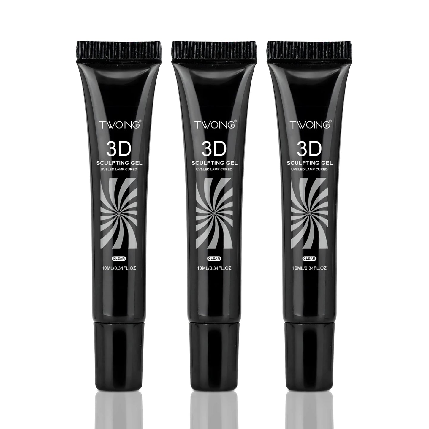 3pcs 3D Nail Art Gel - DIY Designs,Waterproof Sculpting gel，Waterproof Nail Art Design Gel for Intricate Carvings & Shapes 10ml Peaceful Pleasures Health and Wellness 3pcs
