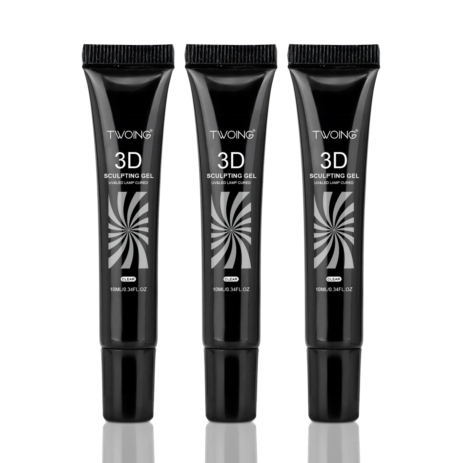 3pcs 3D Nail Art Gel - DIY Designs,Waterproof Sculpting gel，Waterproof Nail Art Design Gel for Intricate Carvings & Shapes 10ml Peaceful Pleasures Health and Wellness 3pcs