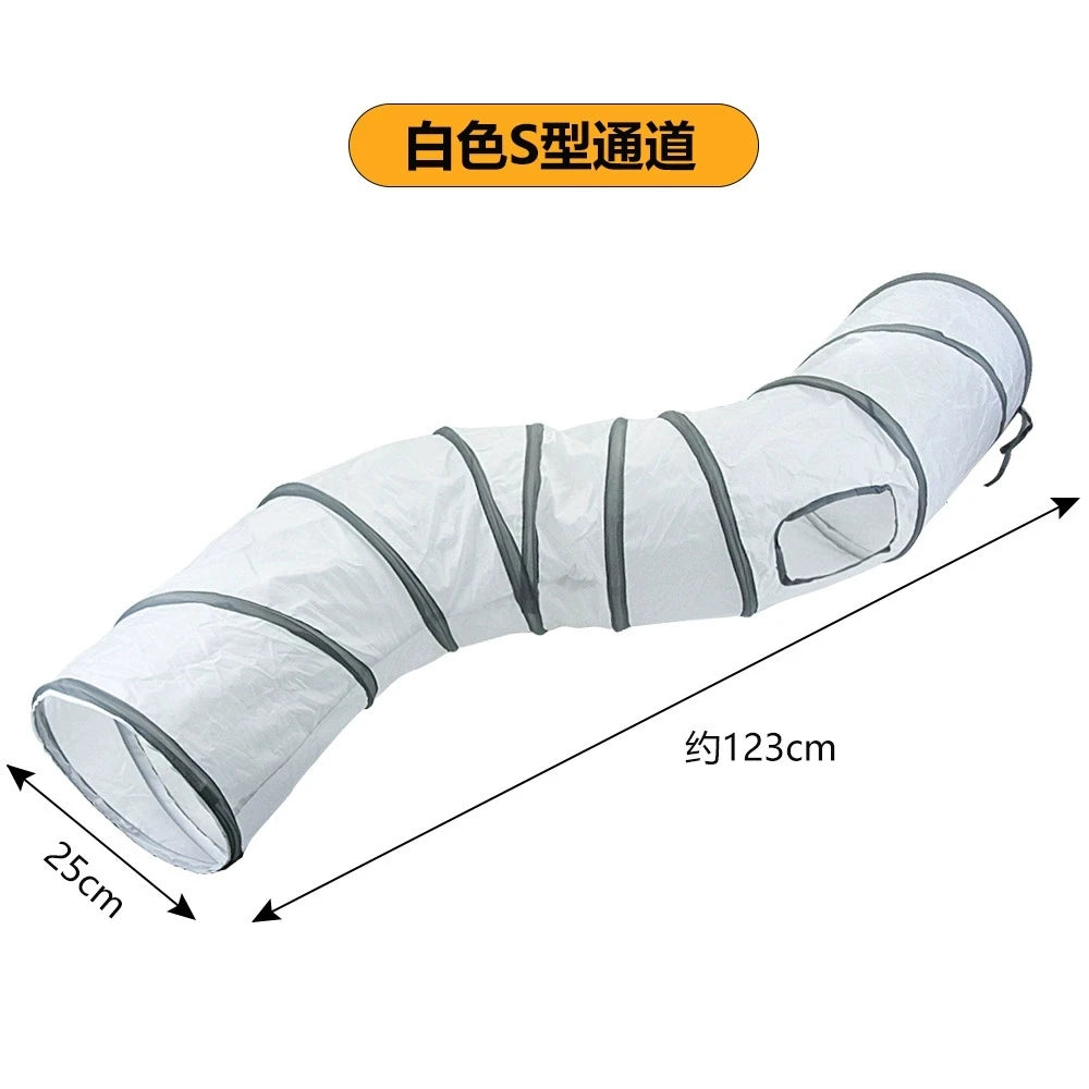 Foldable Cat Tunnel Toy – Interactive Play Tube for Cats