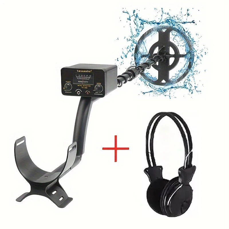 TC-200 New Upgrade Metal Detector Underground Wire Iron Metal Gold Detector Adjustable Tracker for Treasure Search Peaceful Pleasures Health and Wellness With headphones