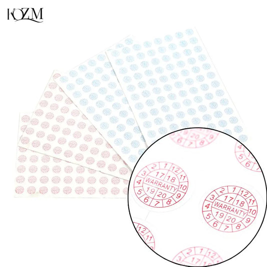 208pcs Warranty Void Stickers – Red & Blue Security Seals 10mm Security Seal Stickers Oasis Select