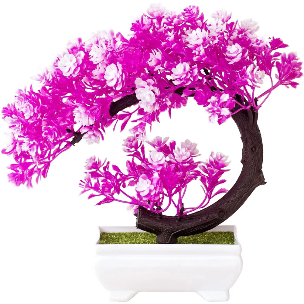 Artificial Bonsai Silk Flower Pot – Home & Wedding Table Decor
