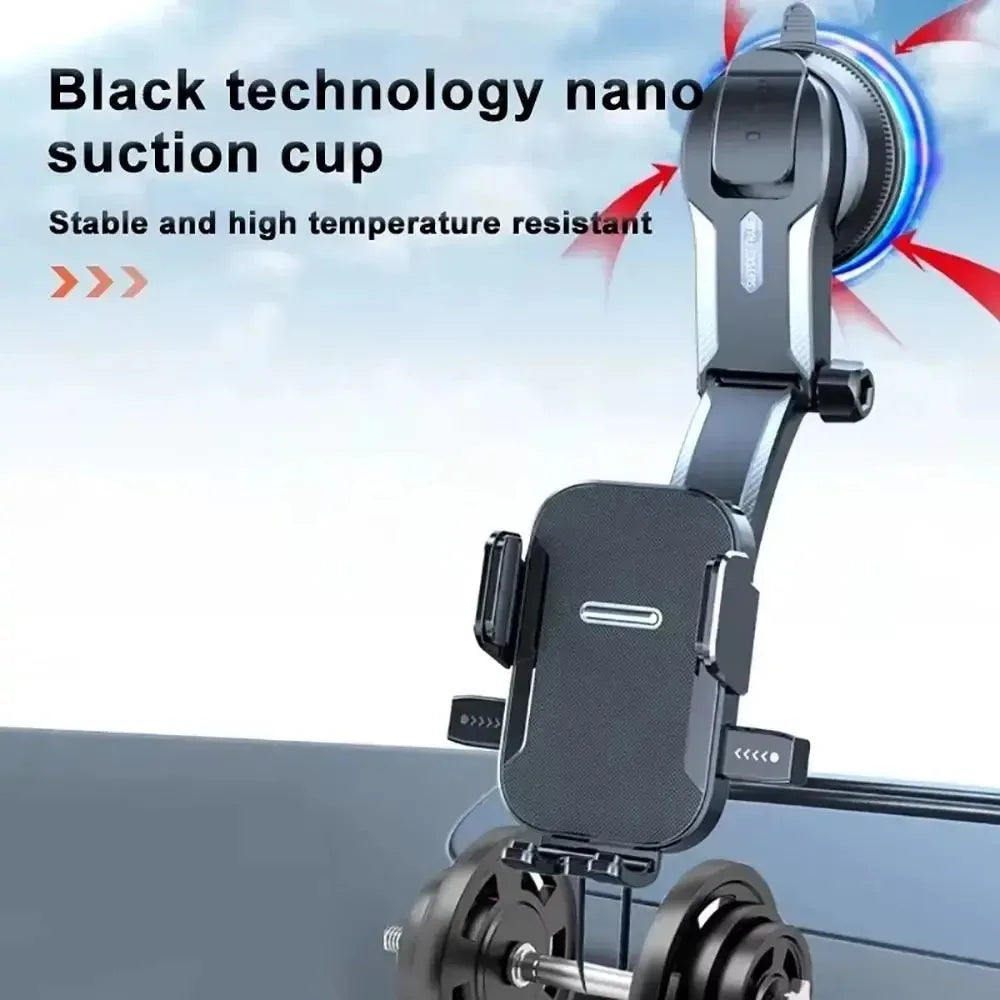 Universal Car Phone Holder Suction Cup 360° Rotating Mount