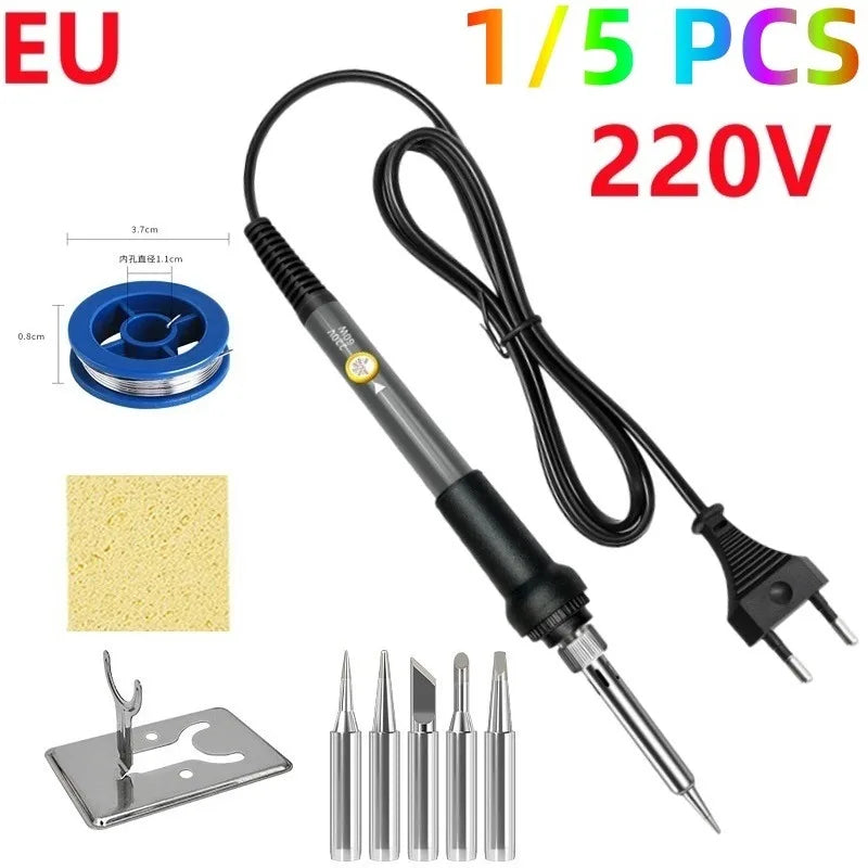 60W Adjustable Soldering Iron EU 220V | Rework Station Kit Peaceful Pleasures Health and Wellness