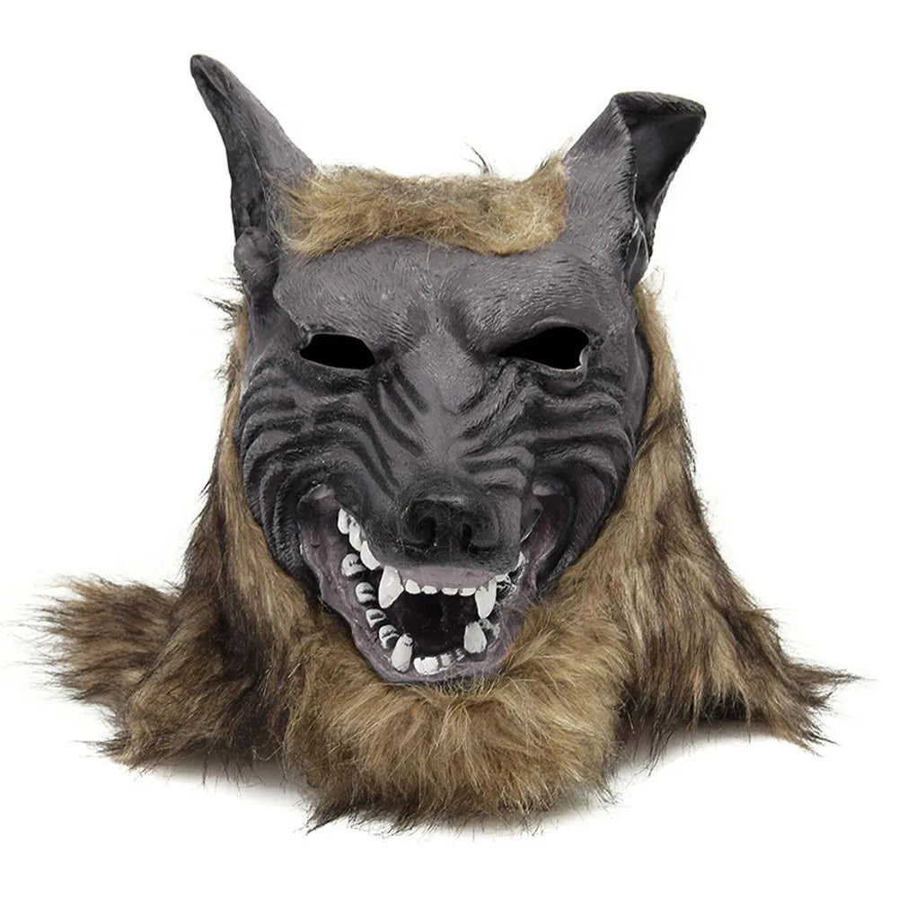 Halloween Theme Wolf Gloves and Mask Halloween Wolf Cosplay Costume Props for Holiday Birthday Gift Peaceful Pleasures Health and Wellness Mask