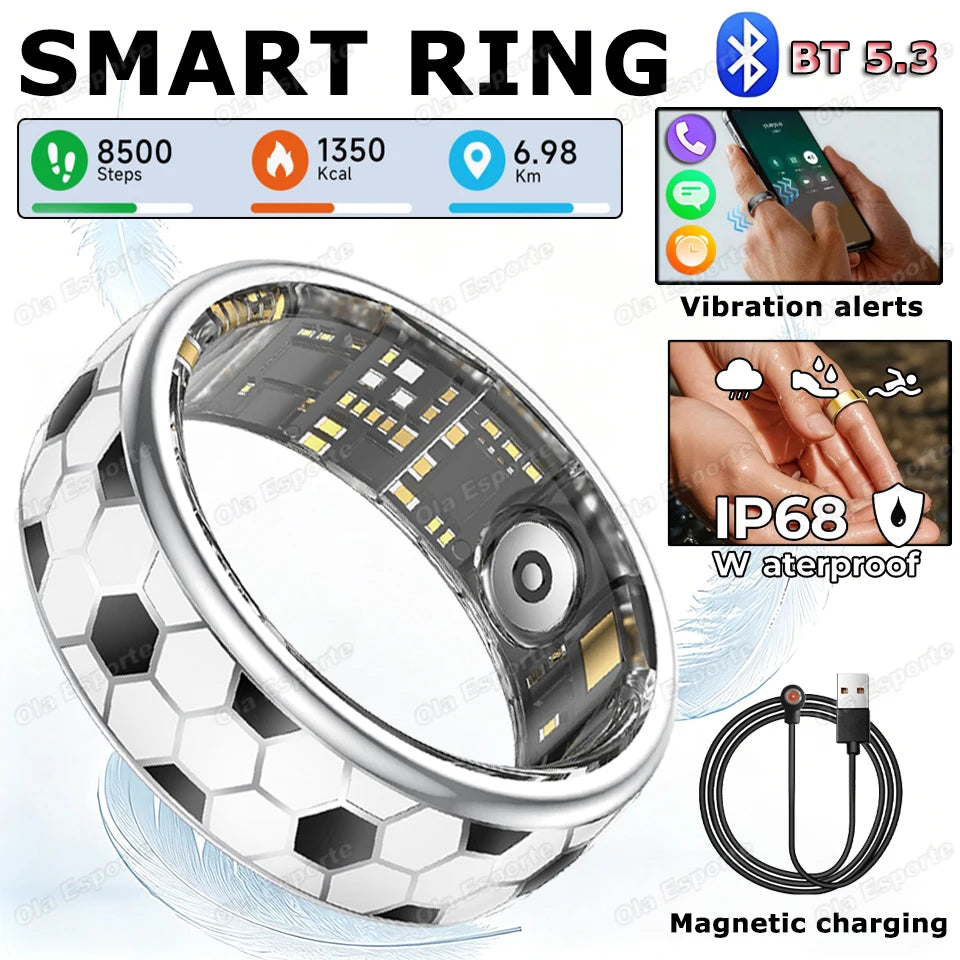 Smart Ring Heart Rate & Fitness Tracker | Waterproof 5ATM