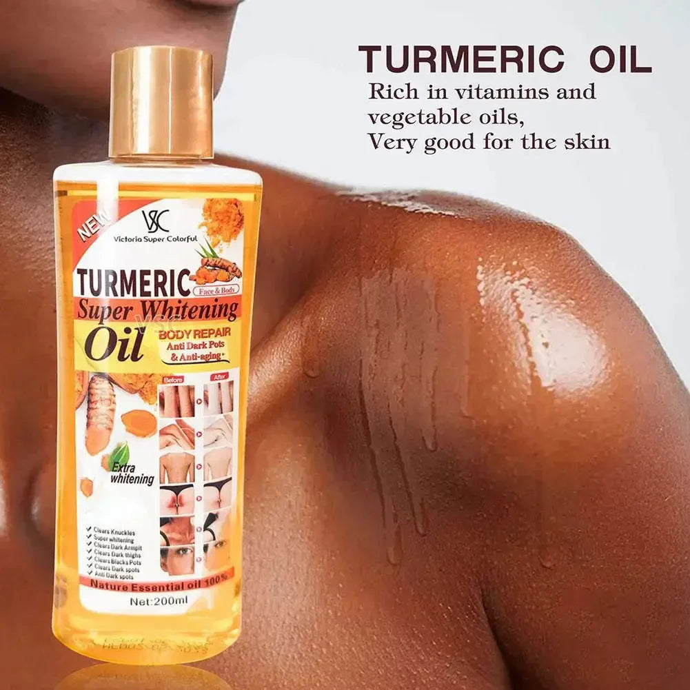 Turmeric Essential Oil 200ml – Face & Body Massage Moisturizer