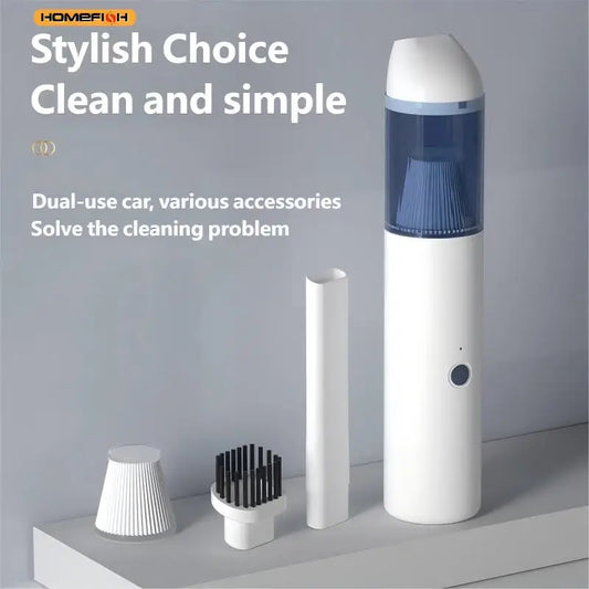 HOMEFISH Cordless Handheld Mini Vacuum – Car & Home Cleaner Handheld Vacuum Cleaner Peaceful Pleasures Health and Wellness