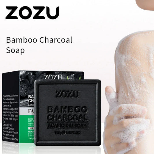 Bamboo Charcoal Cleansing Soap with Foaming Net | Deep Clean Charcoal Cleansing Soap Oasis Select Default Title