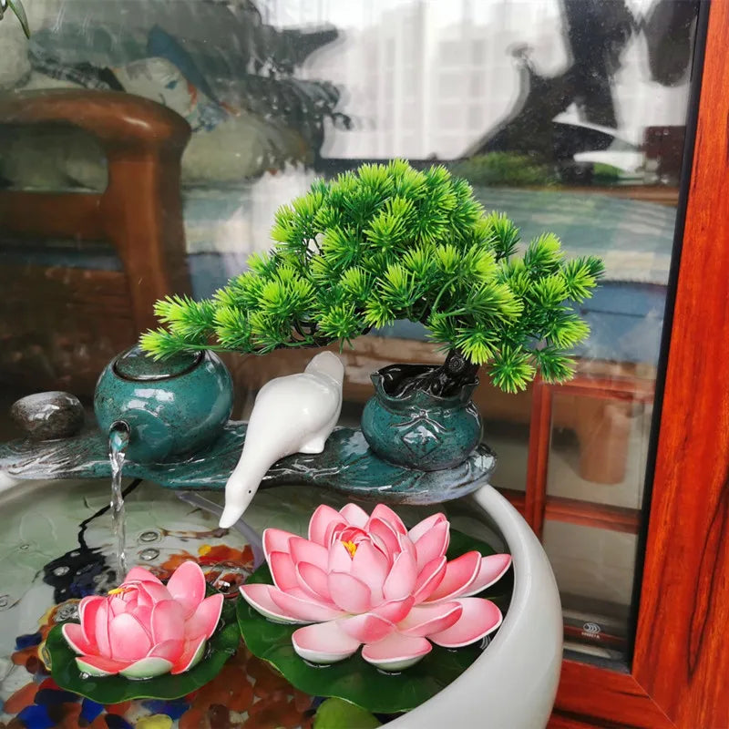Simulation Welcoming Pine Bonsai Desktop Decor Simulation Plant Small Potted Living Room Green Plant Decoration Ornaments Peaceful Pleasures Health and Wellness