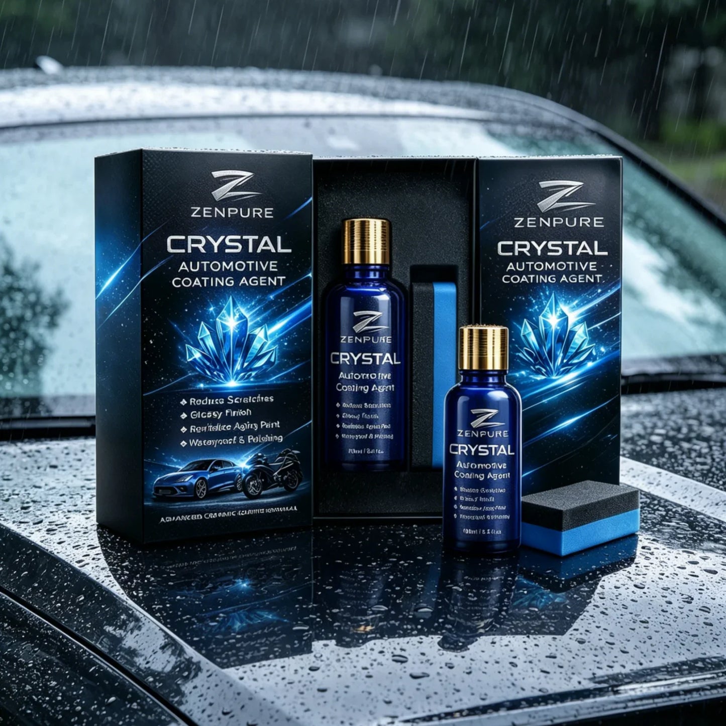 Crystal Car Paint Coating Agent – Glossy, Waterproof 100ml