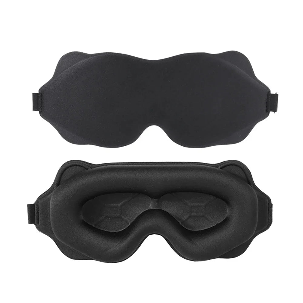 3D Sleep Eye Mask – Light Blocking, Breathable, Non-Pressing Sleep Eye Mask Peaceful Pleasures Health and Wellness black