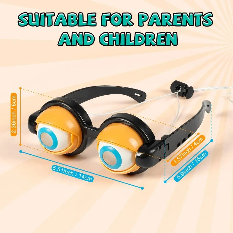 Halloween Crazy Eye Glasses – Funny Novelty Gag Prop for Kids