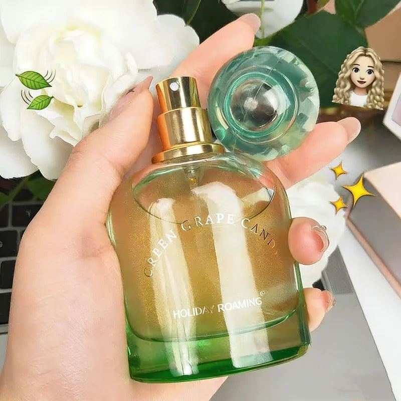 Russia Popular Women Eau De Parfum 50ml Orange Grape Cherry Scents Long-lasting Light Fragrance Women Natural Fruity Perfume Peaceful Pleasures Health and Wellness