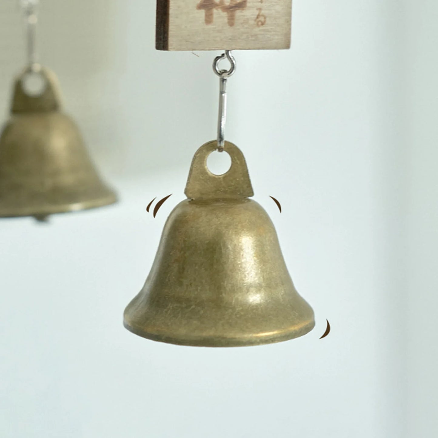 Japanese Copper Wind Chime Bell Outdoor Decor Sleepy Cat Wind Chime Decor Copper Furin Bell Wind Chime Peaceful Pleasures Health and Wellness