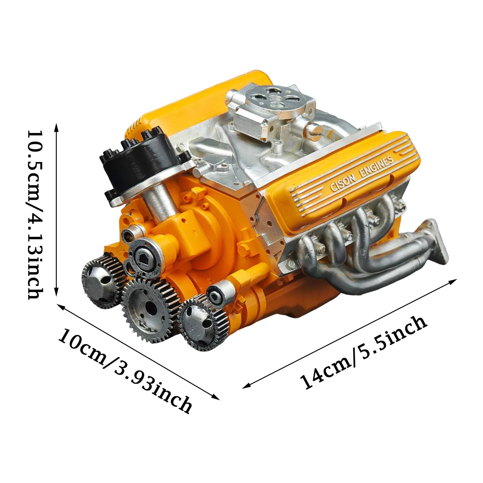 89% Gasoline Ohv V8 Small-Block Engine Model Kits Cison V8 Engine Kit Build Your Own Stem V8 Model Engine for Adults Peaceful Pleasures Health and Wellness