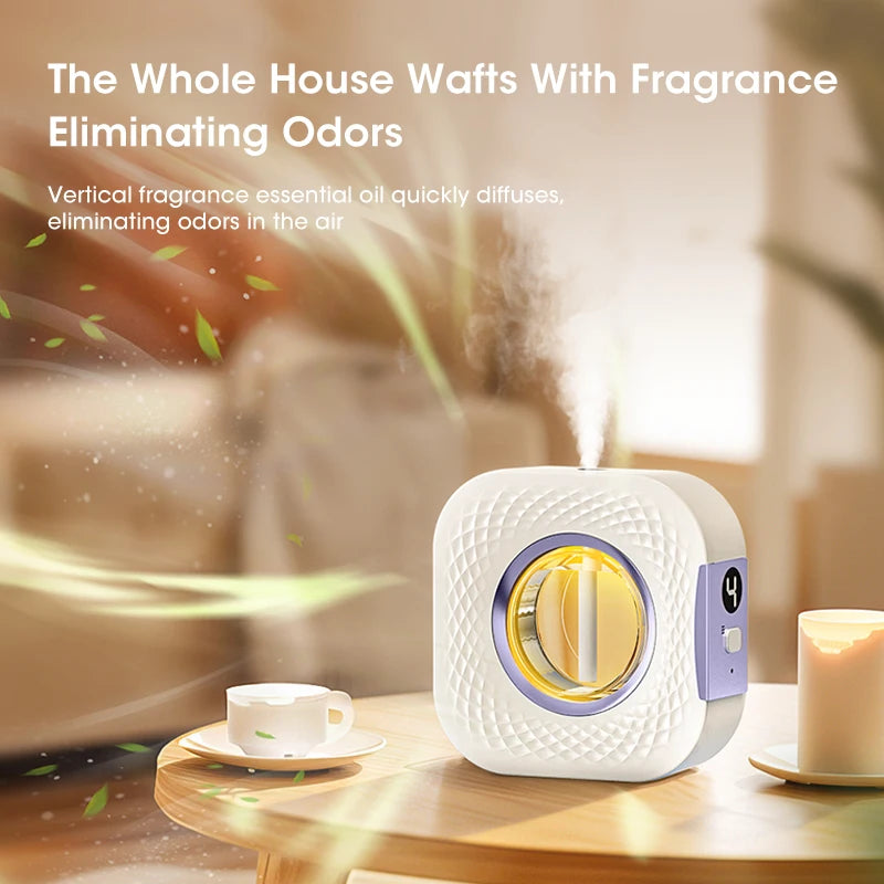 USB Smart Aromatherapy Diffuser with Display Desktop Home Air Purifier For Car Bathroom Air Deodorization Shangri-la Peaceful Pleasures Health and Wellness