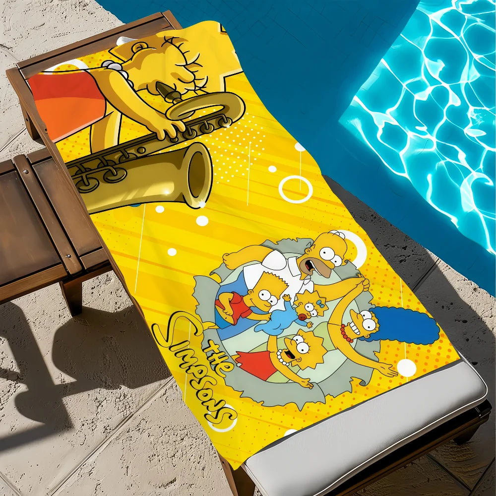 Cartoon Quick-Dry Beach Towel | Soft Pool & Travel Towel Quick-Dry Beach Towel Peaceful Pleasures Health and Wellness z6 STJ40x70CM