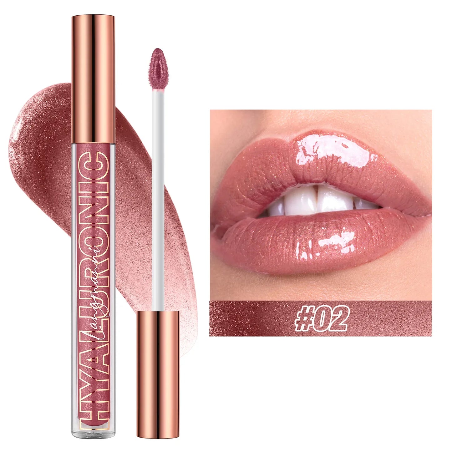 Hyaluronic Acid Glitter Lip Gloss – 8 Shades | Langmanni